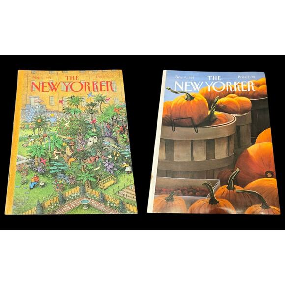 Vintage The New Yorker August 5th & November 4th 1991 Magazines - Picture 1 of 11